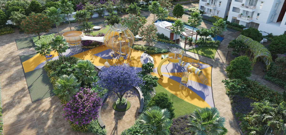 Children play area at Poulomi Florique
